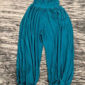 Teal Joggers Pants by Kathmandu One Size Fits S-L
